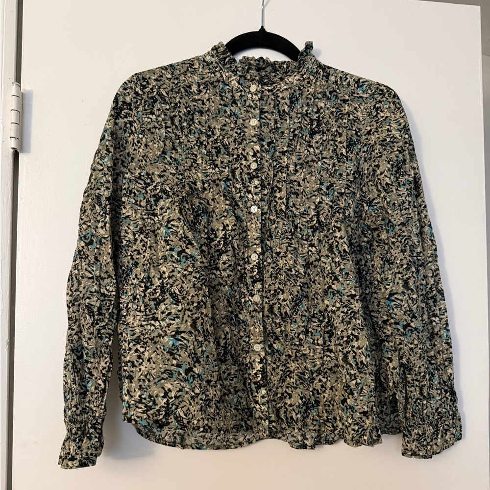 LOFT Abstract Patterned Blouse